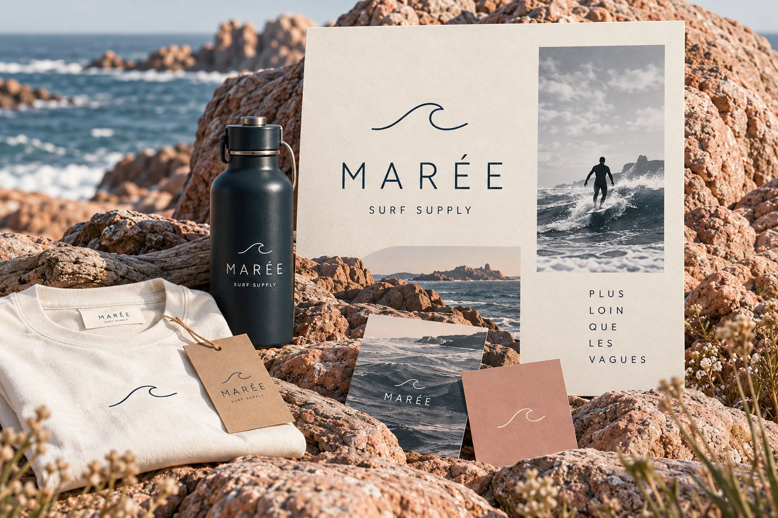 Marée — concept de marque surf
