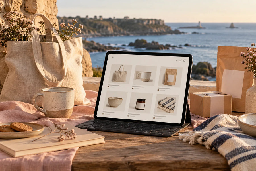 création boutique Shopify Côtes-d’Armor — illustration du journal Rivenn